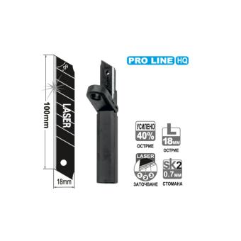 Резец за Нож Макетен WORKEE Pro Line HQ SK2, 18х100 мм, 10 броя