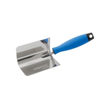 Мистрия 120мм WORKEE Pro Line, Полукръгла, Ъглова, Двукомпонентна дръжка