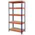 Метален стелаж WORKEE 183x45x90 см, 5 MDF рафта х 200 кг