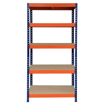 Метален стелаж WORKEE 183x45x90 см, 5 MDF рафта х 200 кг