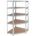 Метален стелаж WORKEE 180x40x90 см, Ъглов, 5 MDF рафта х 175 кг Метален стелаж WORKEE 180x40x90 см, Ъглов, 5 MDF рафта х 175 кг